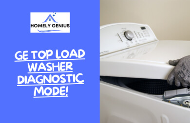 how to get ge washer out of diagnostic mode top loader