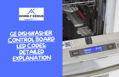ge dishwasher control board led codes