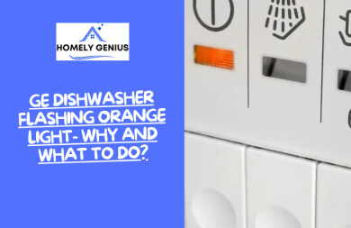 ge dishwasher flashing orange light