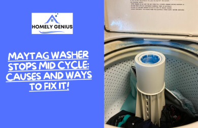 maytag washer stops mid cycle