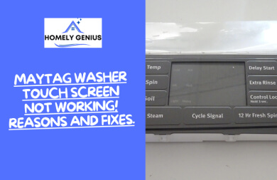 maytag washer touch screen not working