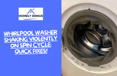 whirlpool washer shaking violently on spin cycle