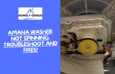 Why is my Amana washer not spinning?