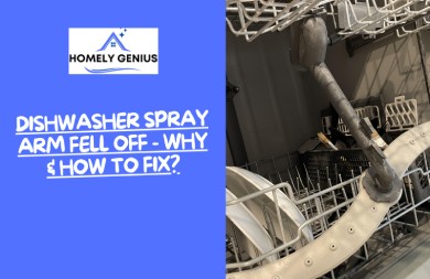 dishwasher spray arm fell off