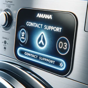 Amana Washer with Digital Contact Support Option